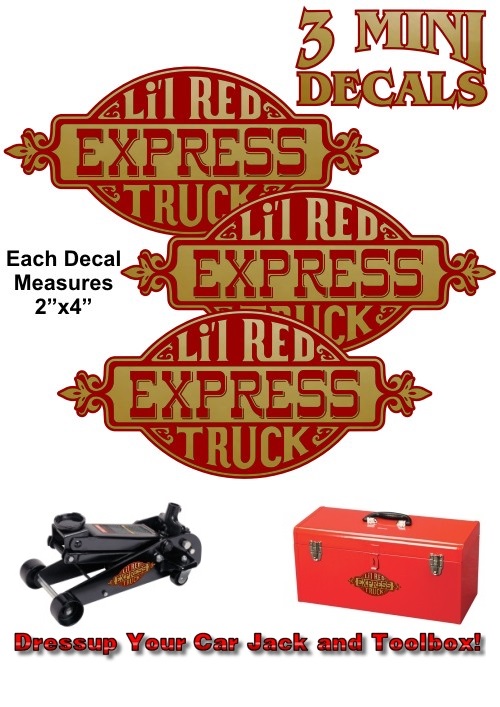 Li'l Red Express Truck 3pc Mini Decal Kit 78-79 Dodge Ram LRE - Click Image to Close